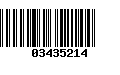 Código de Barras 03435214