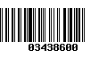 Código de Barras 03438600