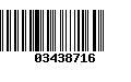 Código de Barras 03438716