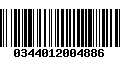 Código de Barras 0344012004886