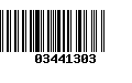 Código de Barras 03441303