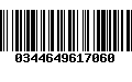 Código de Barras 0344649617060