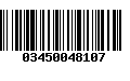 Código de Barras 03450048107