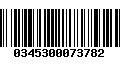 Código de Barras 0345300073782