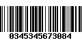 Código de Barras 0345345673084