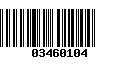 Código de Barras 03460104