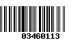 Código de Barras 03460113