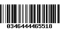 Código de Barras 0346444465518