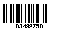 Código de Barras 03492758