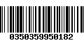 Código de Barras 0350359950182