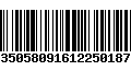 Código de Barras 0350580916122501875