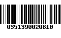 Código de Barras 0351390020810