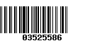 Código de Barras 03525586