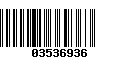 Código de Barras 03536936