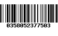Código de Barras 0358052377503