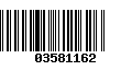 Código de Barras 03581162