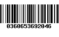 Código de Barras 0360653692046