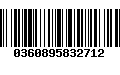 Código de Barras 0360895832712
