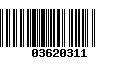 Código de Barras 03620311