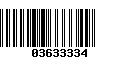 Código de Barras 03633334