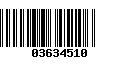 Código de Barras 03634510