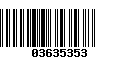 Código de Barras 03635353