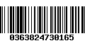 Código de Barras 0363824730165