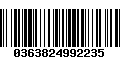 Código de Barras 0363824992235