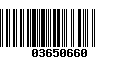 Código de Barras 03650660