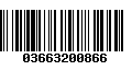 Código de Barras 03663200866