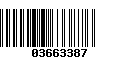 Código de Barras 03663387