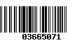 Código de Barras 03665071