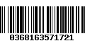 Código de Barras 0368163571721