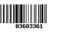 Código de Barras 03683361