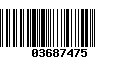 Código de Barras 03687475