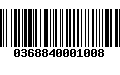 Código de Barras 0368840001008