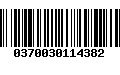 Código de Barras 0370030114382