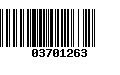 Código de Barras 03701263