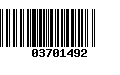 Código de Barras 03701492