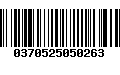 Código de Barras 0370525050263