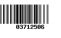 Código de Barras 03712506