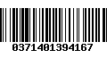 Código de Barras 0371401394167