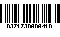 Código de Barras 0371730000418