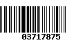 Código de Barras 03717875