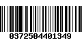Código de Barras 0372504401349