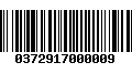 Código de Barras 0372917000009