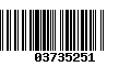 Código de Barras 03735251