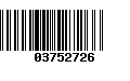 Código de Barras 03752726