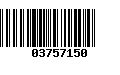 Código de Barras 03757150