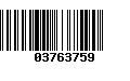 Código de Barras 03763759
